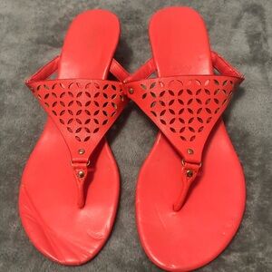 George - red orange sandals
